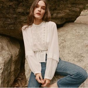 DÔEN Graceland blouse Salt Size M